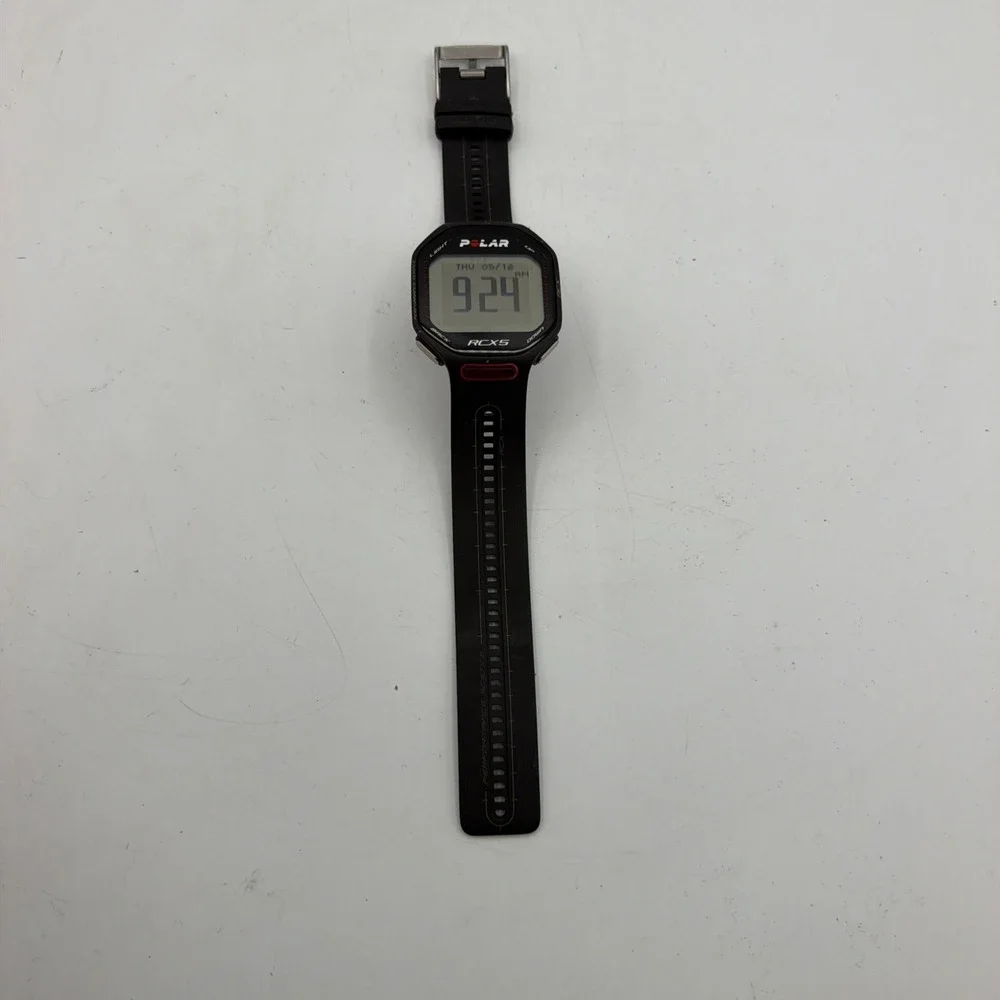 Polar RCX5 RUN GPS Heart Rate Monitor Running Watch Black New Battery Watch Only